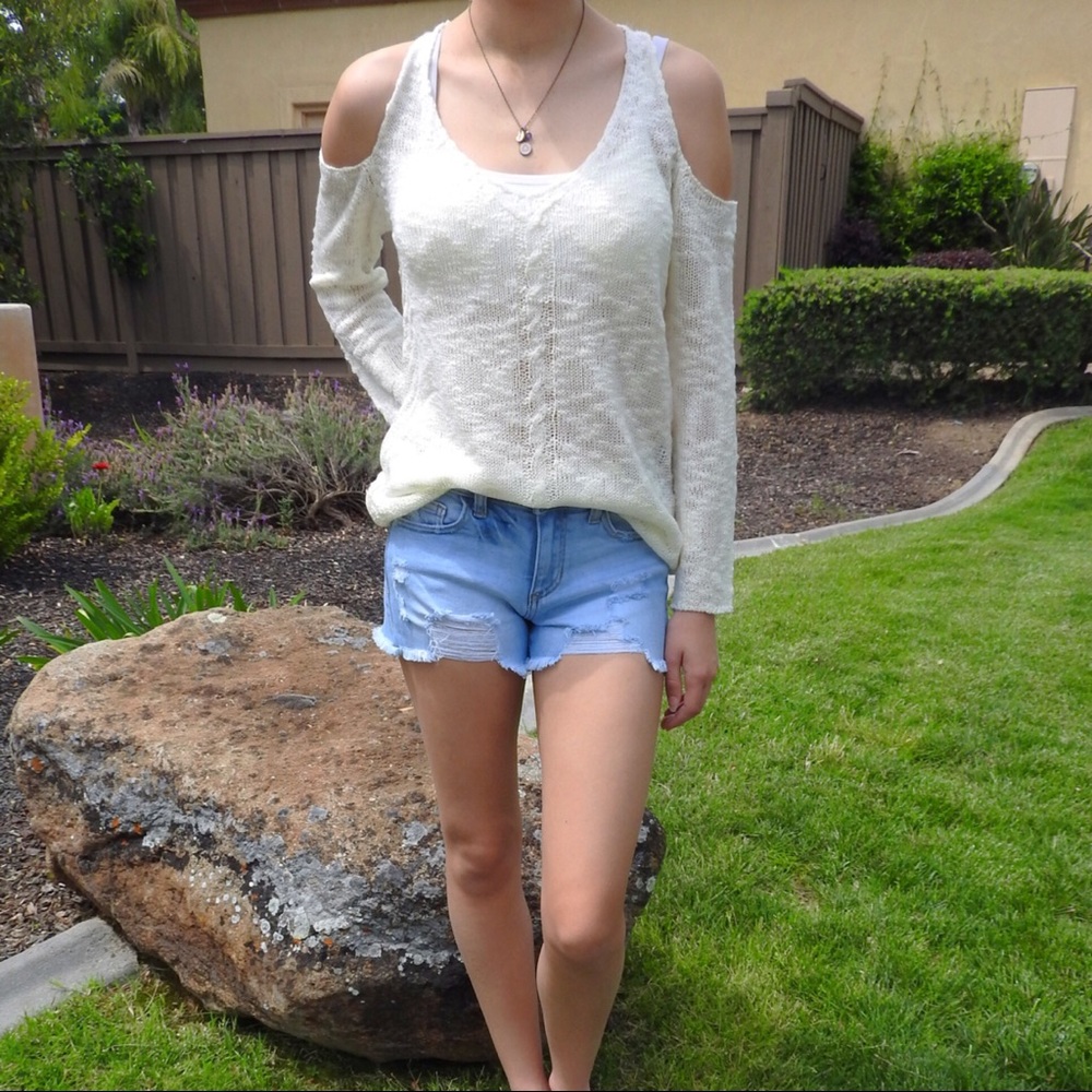 CLEARANCE-FIRM‼️Distressed Denim Shorts - Picture 6 of 8